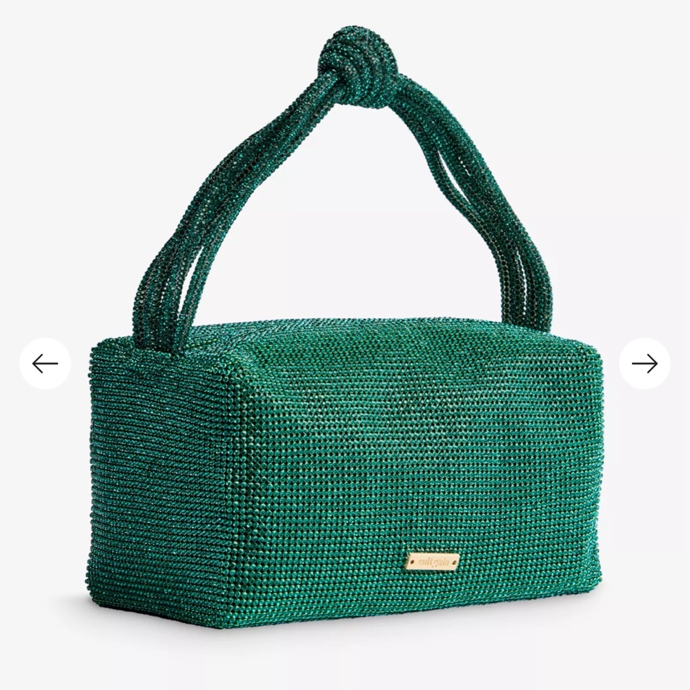 Cult Gaia Sienne mini crystal top handle bag